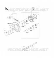 REAR HUB voor Kawasaki KX500 1998
