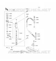 REAR MASTER CYLINDER voor Kawasaki KX500 1998