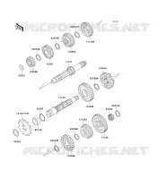 TRANSMISSION voor Kawasaki KX500 1998