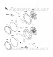 WHEELS   TIRES voor Kawasaki KX500 1998