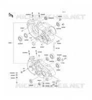 CRANKCASE(S) voor Kawasaki KX500 2002
