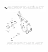 ENGINE MOUNT voor Kawasaki KX500 2002
