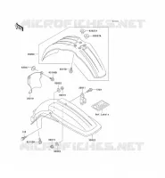 FENDER voor Kawasaki KX500 2002