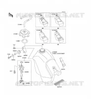 FUEL TANK voor Kawasaki KX500 2002