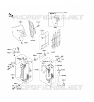 RADIATOR voor Kawasaki KX500 2002