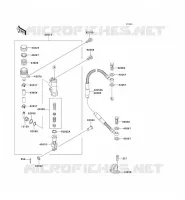 REAR MASTER CYLINDER voor Kawasaki KX500 2002