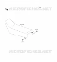 SEAT voor Kawasaki KX500 2002