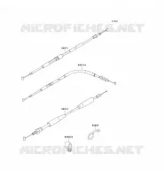 CABLES voor Kawasaki KX500 1990