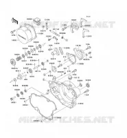 ENGINE COVERS voor Kawasaki KX500 1990