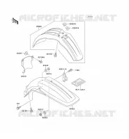 FENDER voor Kawasaki KX500 1990