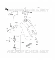 FUEL TANK voor Kawasaki KX500 1990