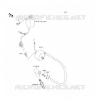 IGNITION COIL voor Kawasaki KX500 1990
