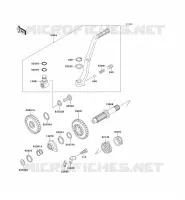 KICK STARTER voor Kawasaki KX500 1990