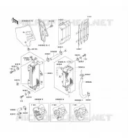 RADIATOR voor Kawasaki KX500 1990