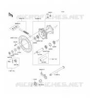 REAR HUB voor Kawasaki KX500 1990
