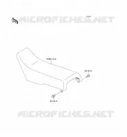 SEAT voor Kawasaki KX500 1990