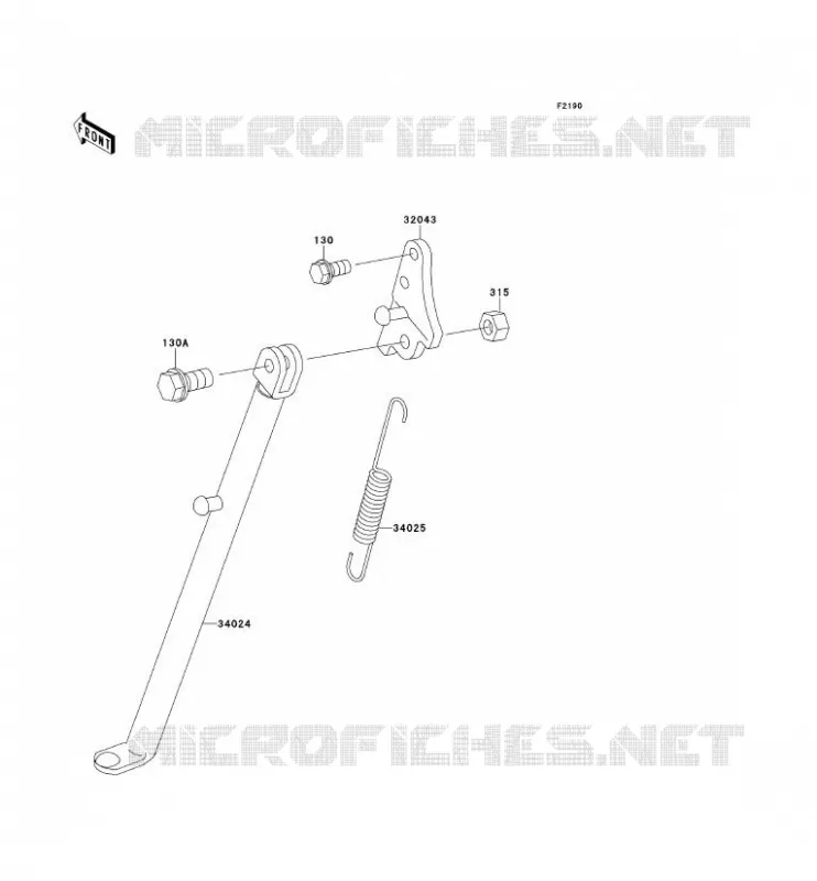 STAND Kawasaki TOUT-TERRAIN 60 1994 KX60  KX60-B10