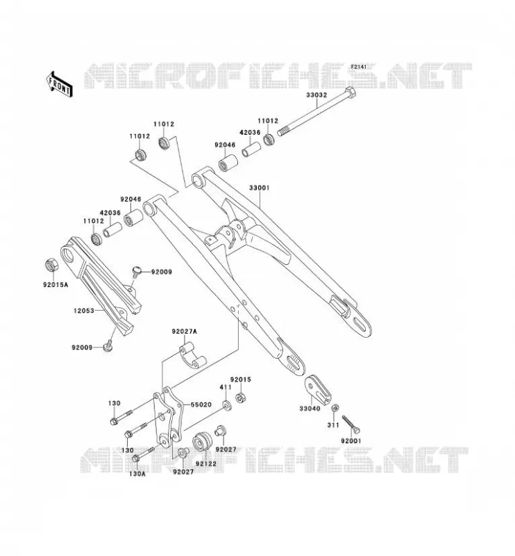 SWINGARM Kawasaki TOUT-TERRAIN 60 1994 KX60  KX60-B10