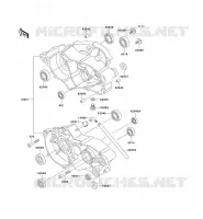 CRANKCASE(S) voor Kawasaki KX60 1997