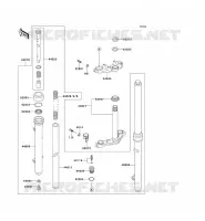 FRONT FORK voor Kawasaki KX60 1997