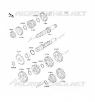 TRANSMISSION voor Kawasaki KX60 1997