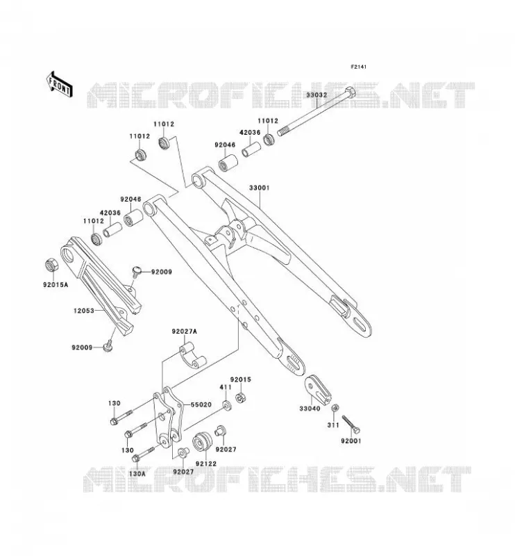 SWINGARM Kawasaki TOUT-TERRAIN 60 1997 KX60  KX60-B13