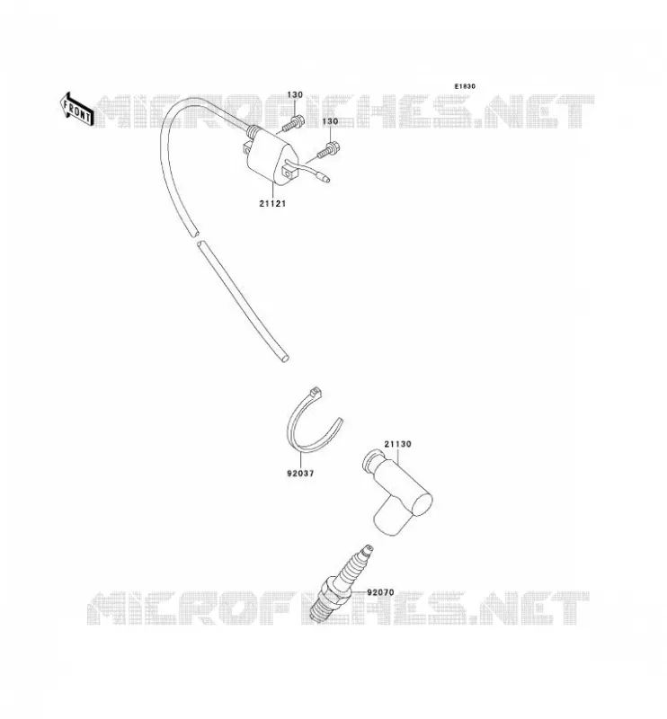 IGNITION SYSTEM Kawasaki TOUT-TERRAIN 60 2001 KX60  KX60-B17