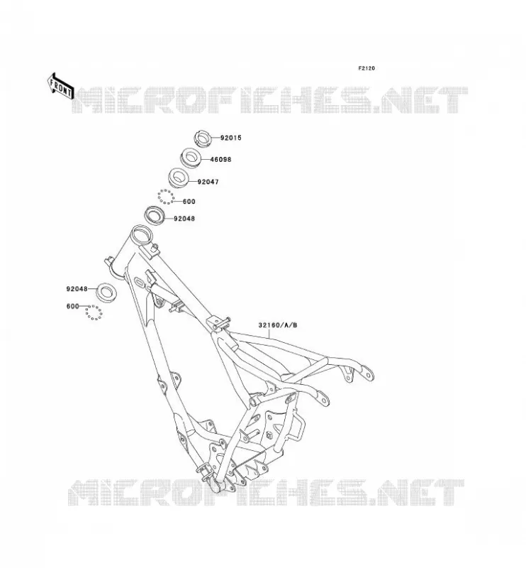 CHASSIS Kawasaki TOUT-TERRAIN 60 2003 KX60  KX60-B19