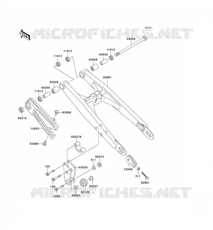 SWINGARM Kawasaki TOUT-TERRAIN 60 2004 KX60  KX60-B20