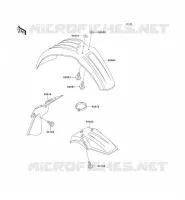 FENDER voor Kawasaki KX60 1993