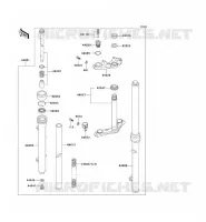 FRONT FORK voor Kawasaki KX60 1993