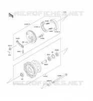 FRONT HUB voor Kawasaki KX60 1993