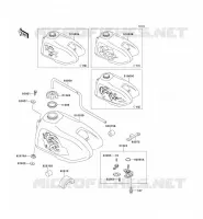 FUEL TANK voor Kawasaki KX60 1993