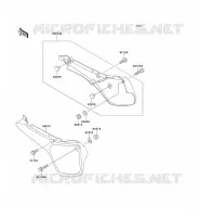 SIDE COWLING voor Kawasaki KX60 1993