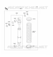 SUSPENSION   SHOCK ABSORBER voor Kawasaki KX60 1993