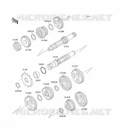 TRANSMISSION voor Kawasaki KX60 1993