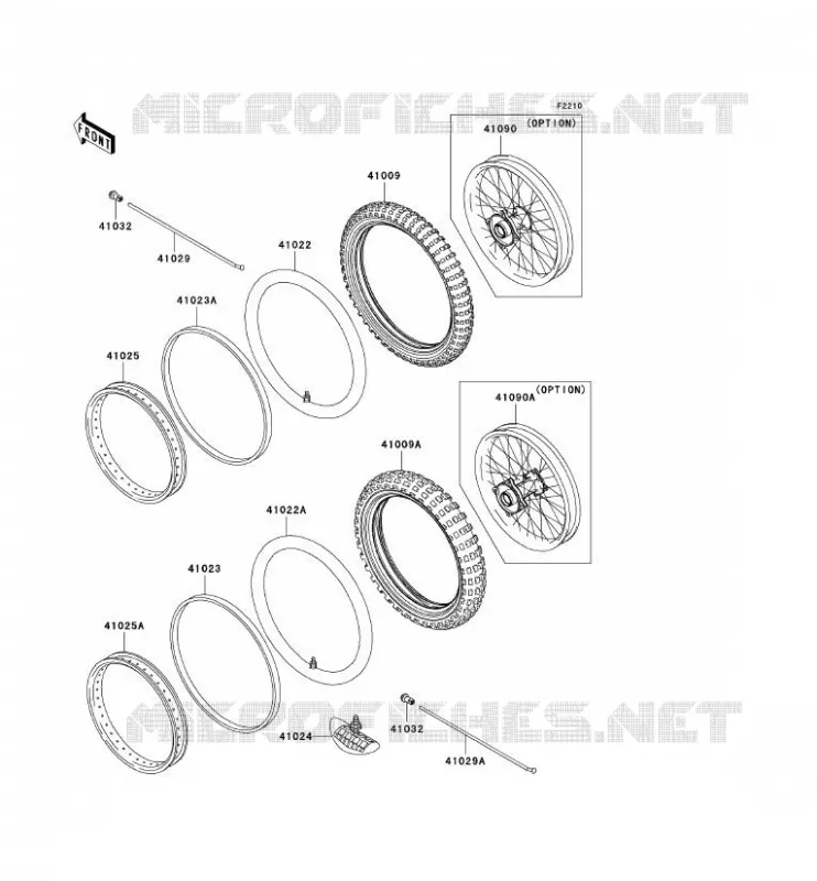 TIRES Kawasaki TOUT-TERRAIN 65 2001 KX65  KX65-A2