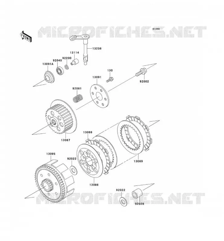 CLUTCH Kawasaki TOUT-TERRAIN 65 2001 KX65  KX65-A2