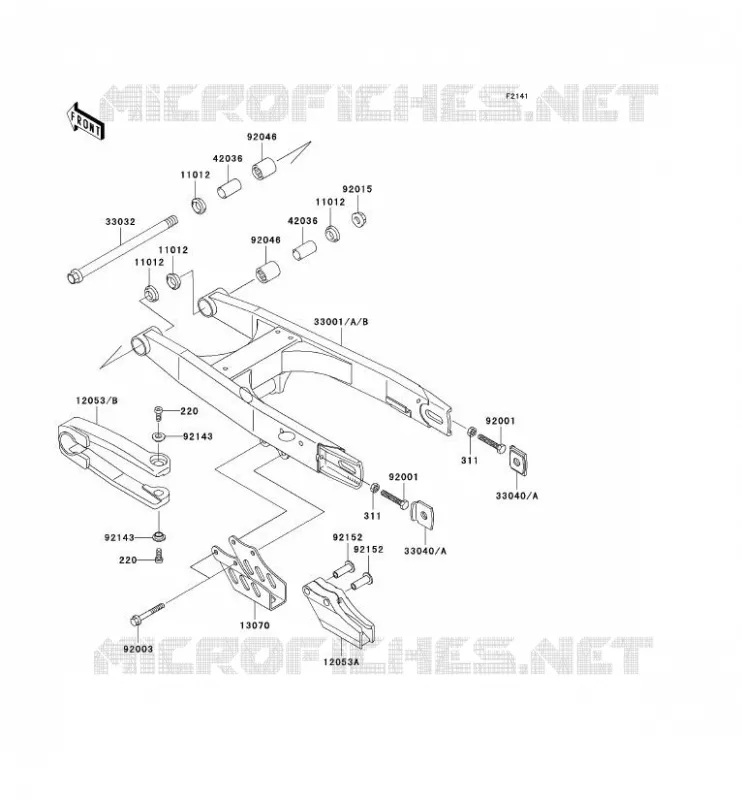 SWINGARM Kawasaki TOUT-TERRAIN 65 2002 KX65  KX65-A3