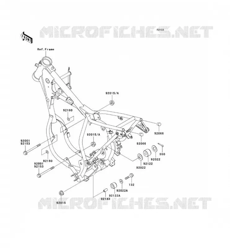 ENGINE MOUNT Kawasaki TOUT-TERRAIN 65 2003 KX65  KX65-A4