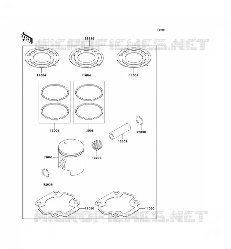OPTION PARTS(KIT TOIT) Kawasaki TOUT-TERRAIN 65 2003 KX65  KX65-A4