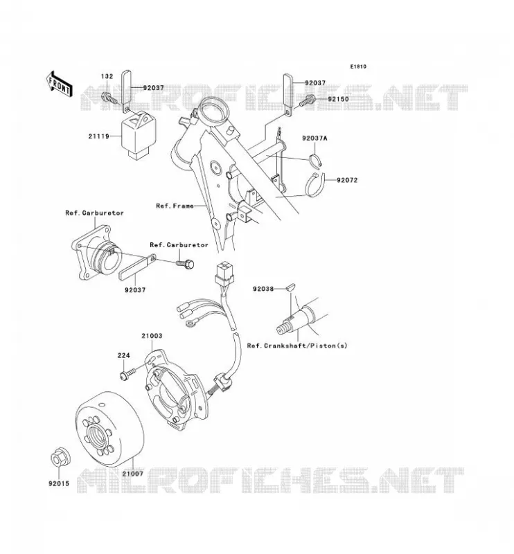 GENERATOR Kawasaki TOUT-TERRAIN 65 2004 KX65  KX65-A5