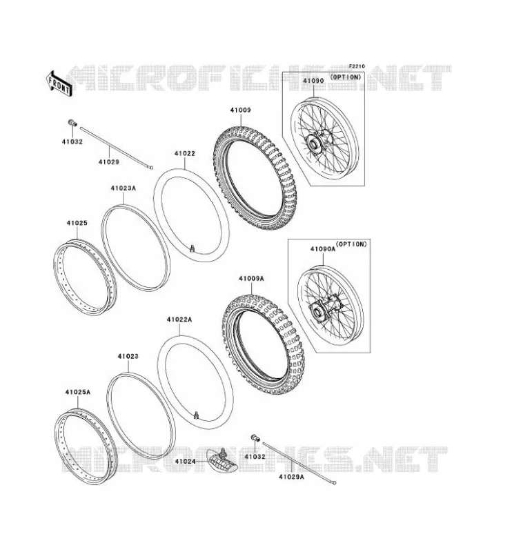 TIRES Kawasaki TOUT-TERRAIN 65 2004 KX65  KX65-A5