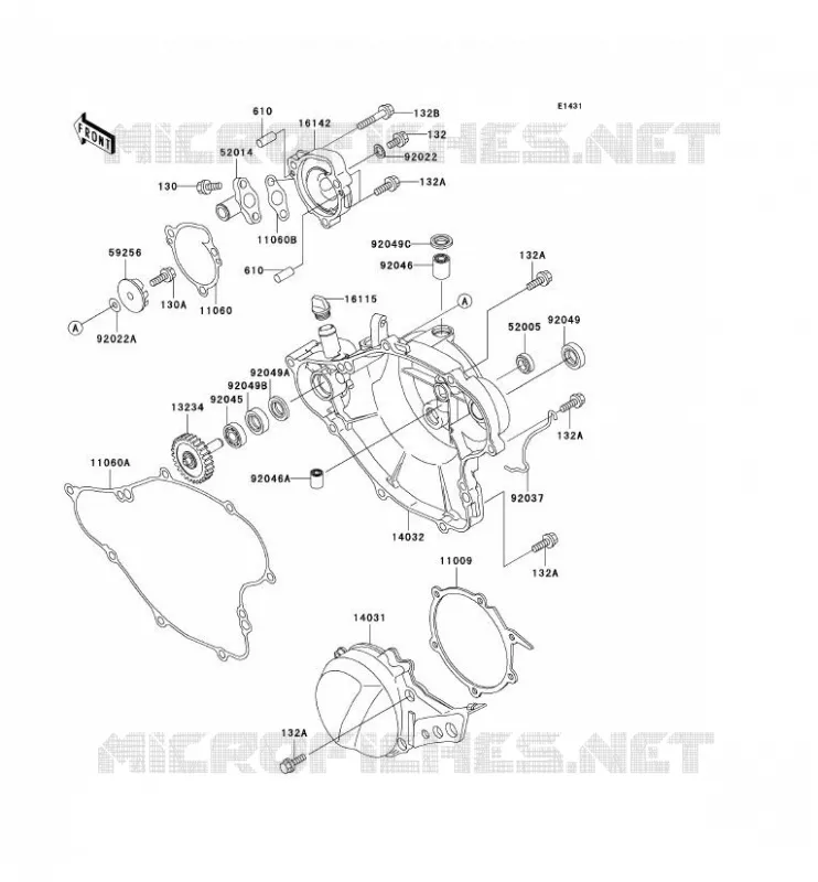 ENGINE COVERS Kawasaki TOUT-TERRAIN 65 2004 KX65  KX65-A5
