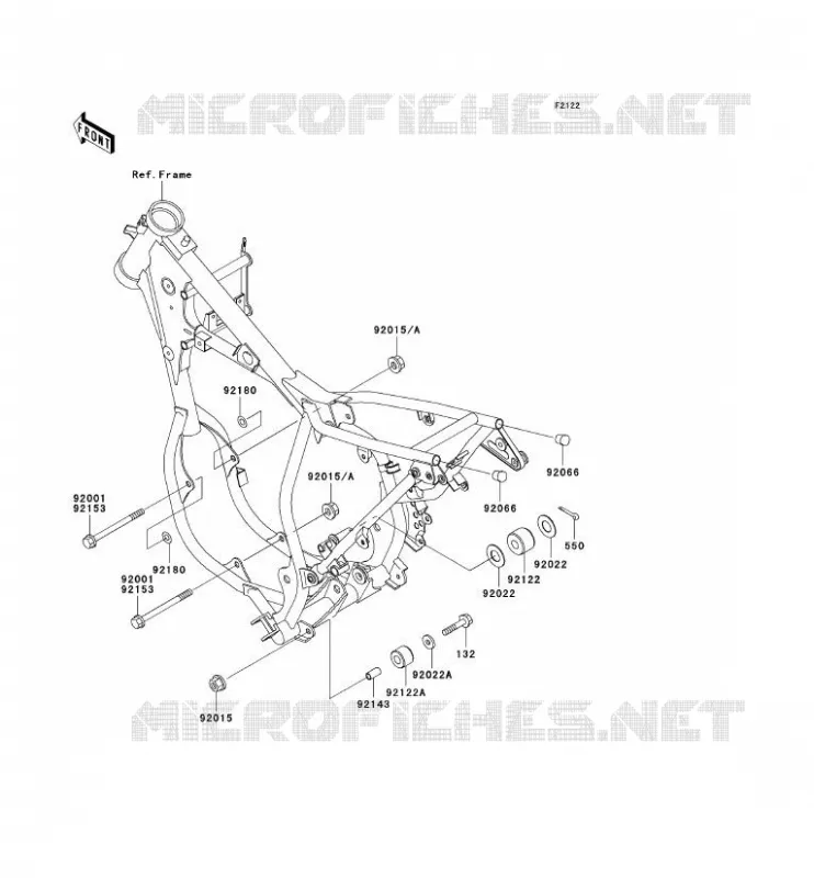 ENGINE MOUNT Kawasaki TOUT-TERRAIN 65 2004 KX65  KX65-A5
