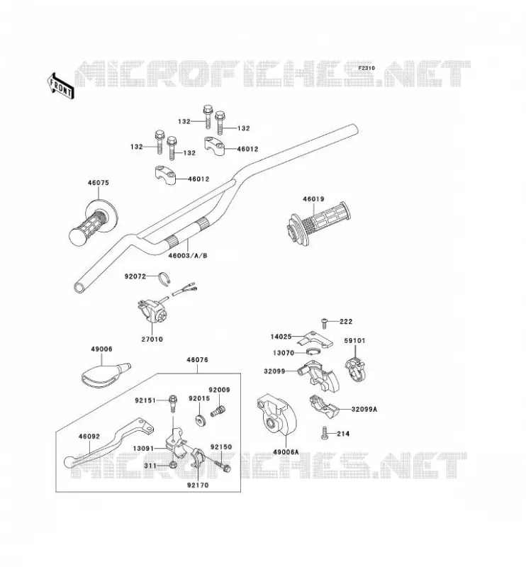 HANDLEBAR Kawasaki TOUT-TERRAIN 65 2004 KX65  KX65-A5