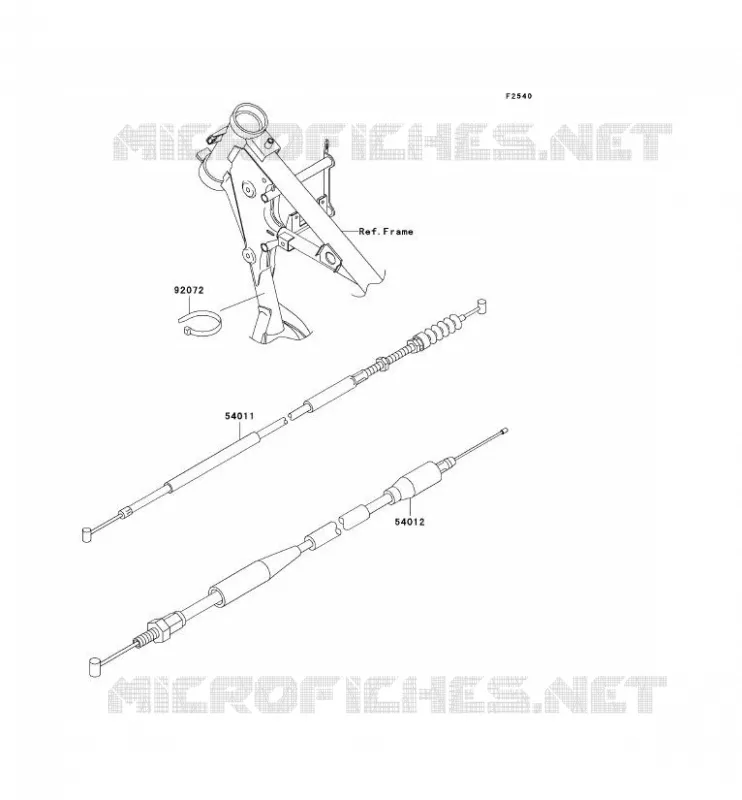 CABLES Kawasaki TOUT-TERRAIN 65 2006 KX65  KX65A6F