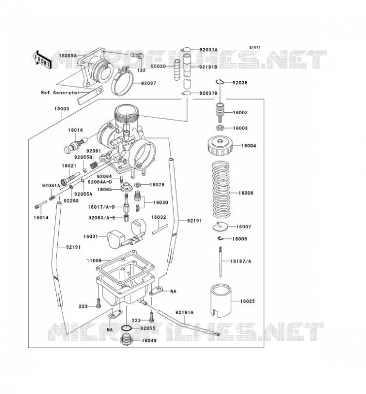 CARBURETOR Kawasaki TOUT-TERRAIN 65 2007 KX65  KX65A7F