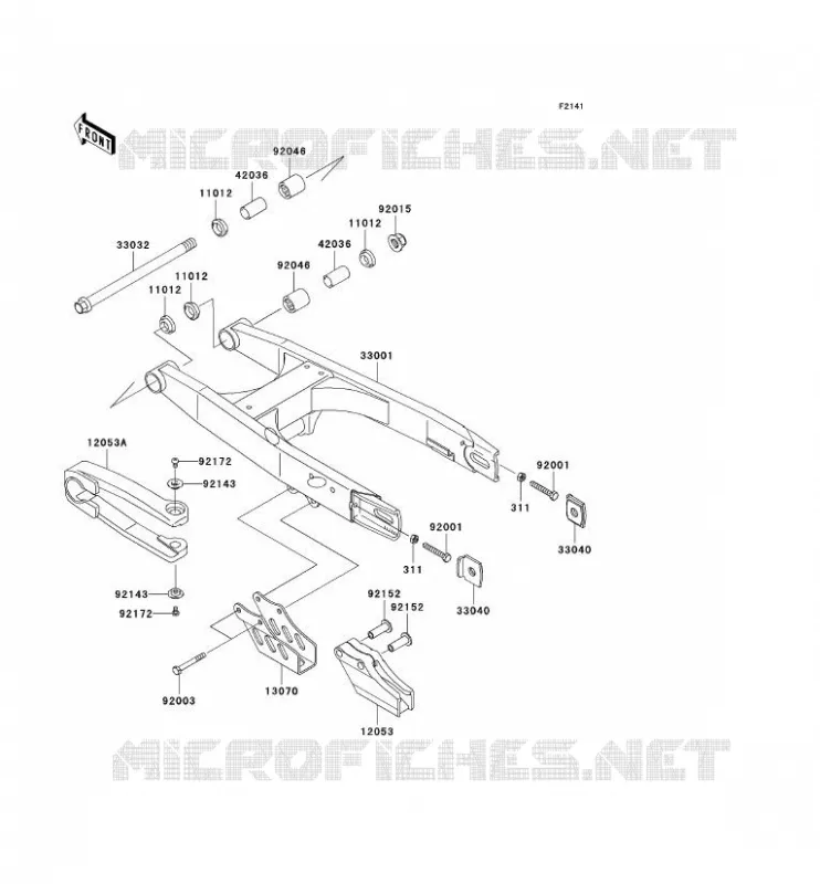 SWINGARM Kawasaki TOUT-TERRAIN 65 2007 KX65  KX65A7F