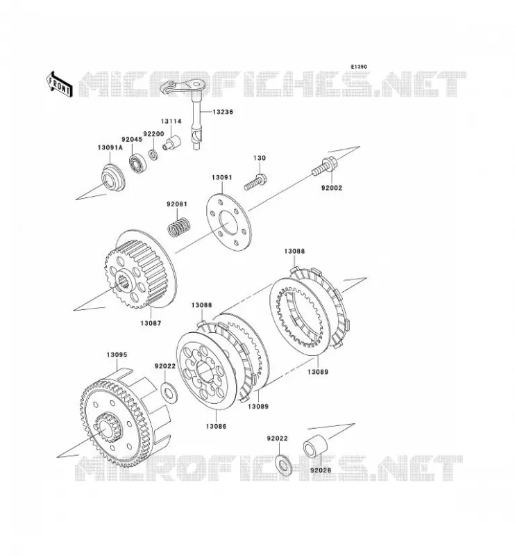 CLUTCH Kawasaki TOUT-TERRAIN 65 2009 KX65  KX65A9F
